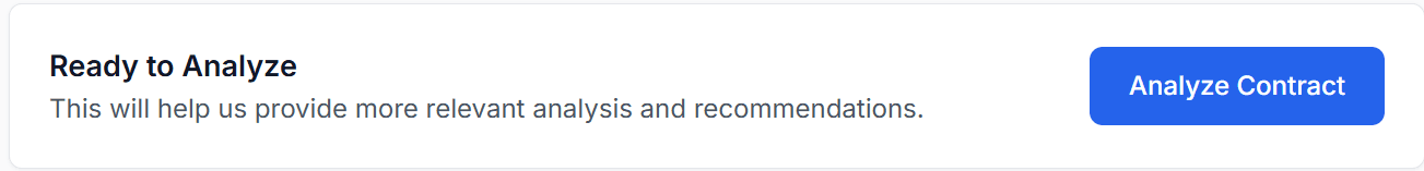 Analyse contract button